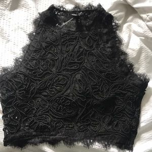 Lace crop top